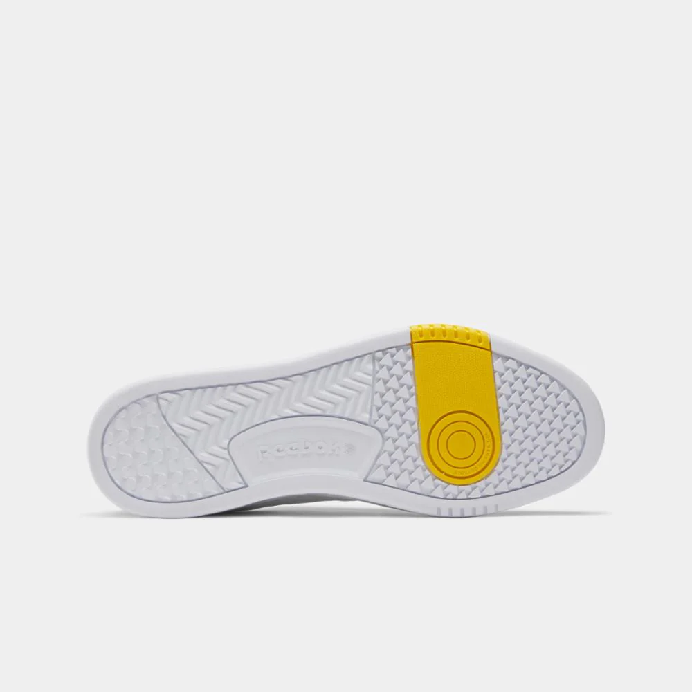 Reebok Footwear Men LT Court Shoes FTWR WHT/BLK/TEAM YELLOW - Image 4