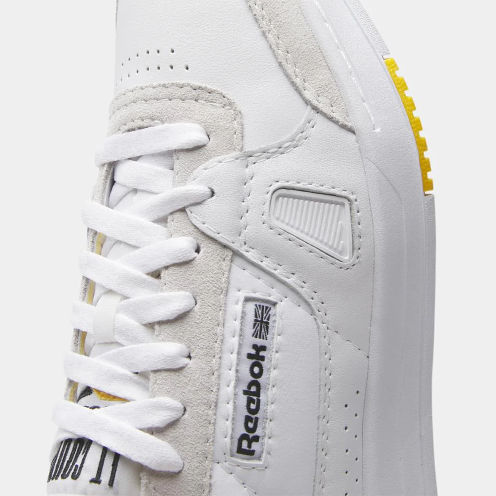 Reebok Footwear Men LT Court Shoes FTWR WHT/BLK/TEAM YELLOW - Image 6