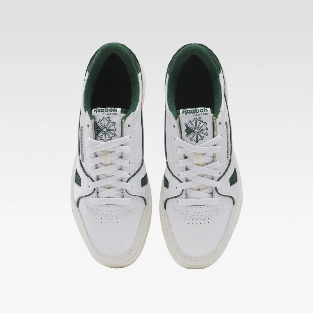 Reebok Footwear Men LT Court Shoes WHITE/CHALK/DRKGRN - Image 4
