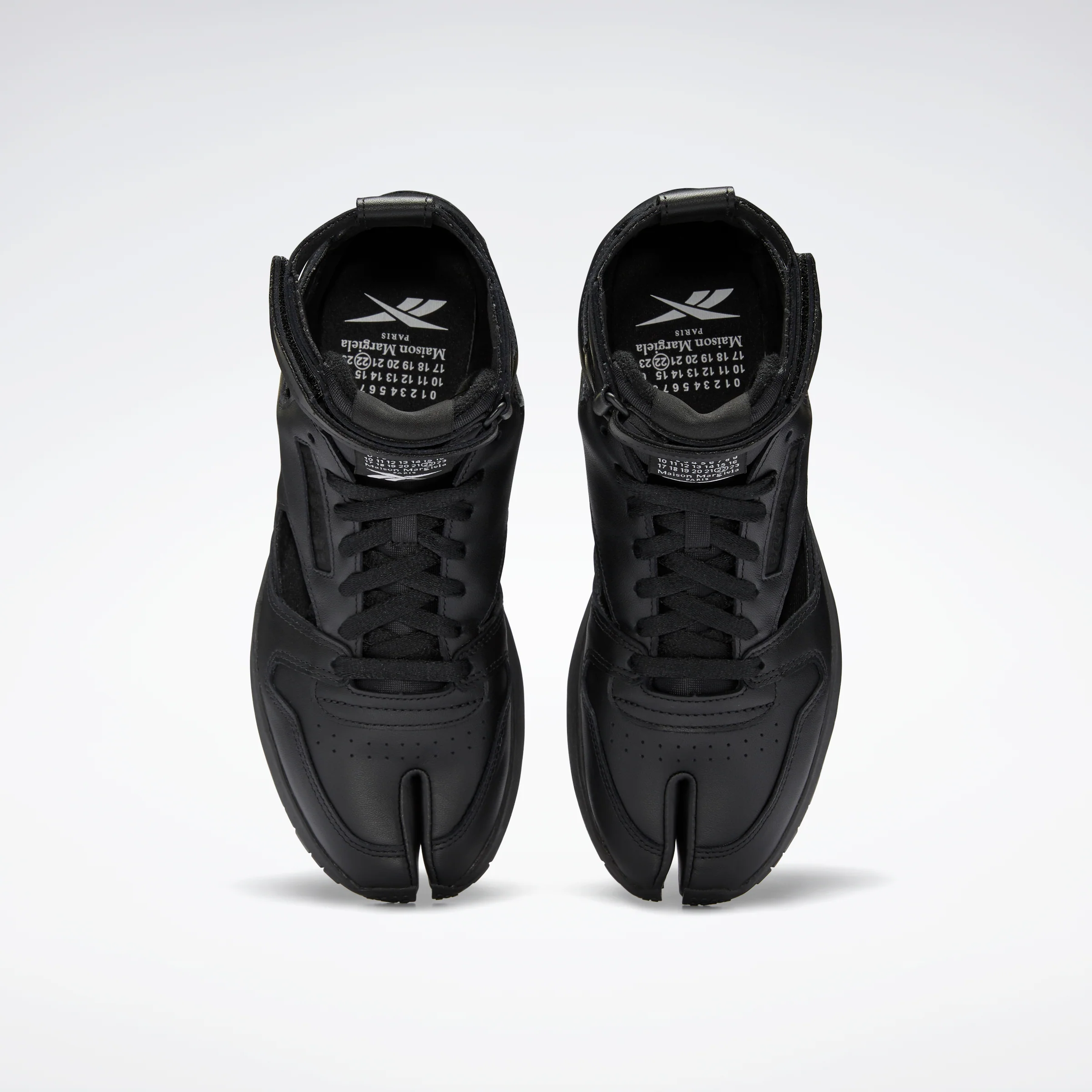 Reebok Footwear Men Maison Margiela Classic Leather Tabi High Shoes Black/White/Black - Image 6