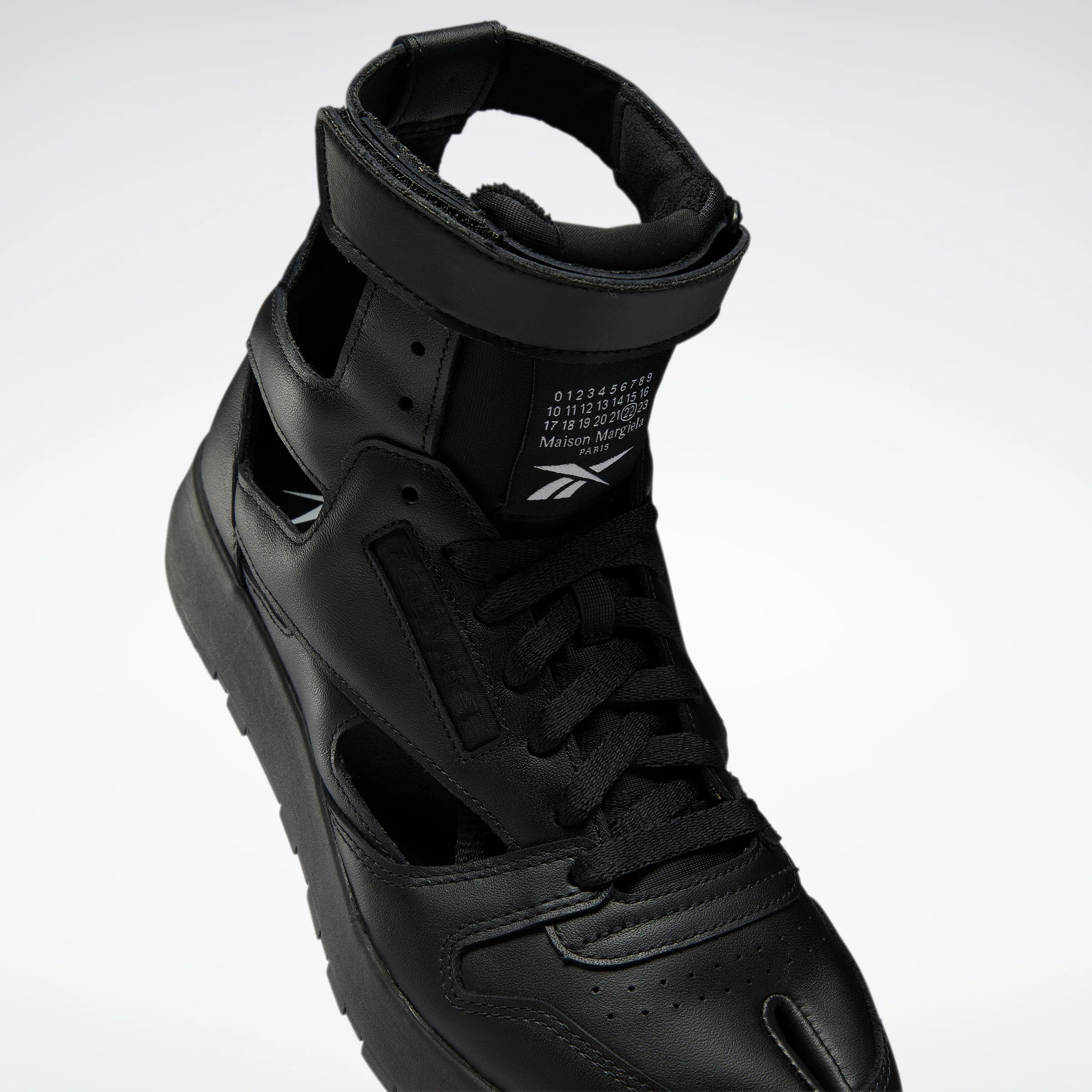 Reebok Footwear Men Maison Margiela Classic Leather Tabi High Shoes Black/White/Black - Image 7