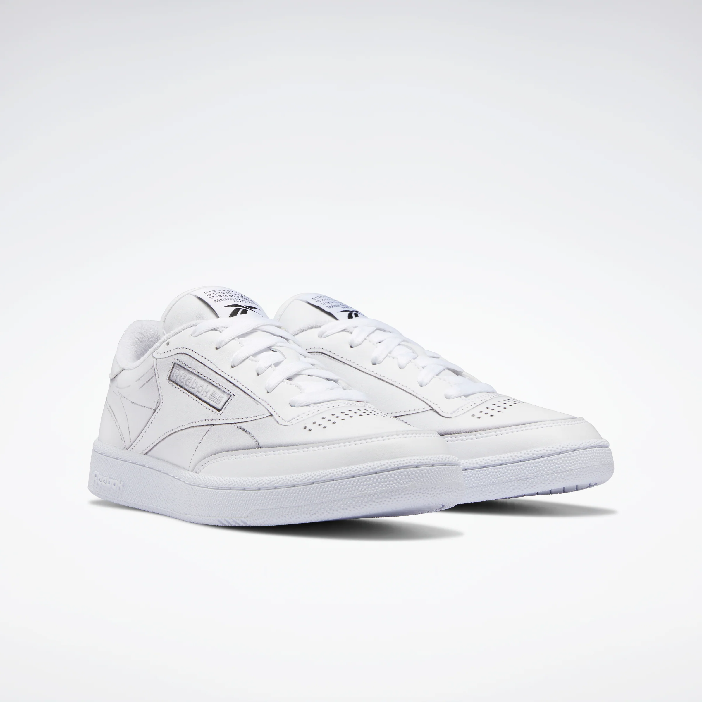 Reebok Footwear Men Maison Margiela Club C Shoes White/Black/White - Image 3