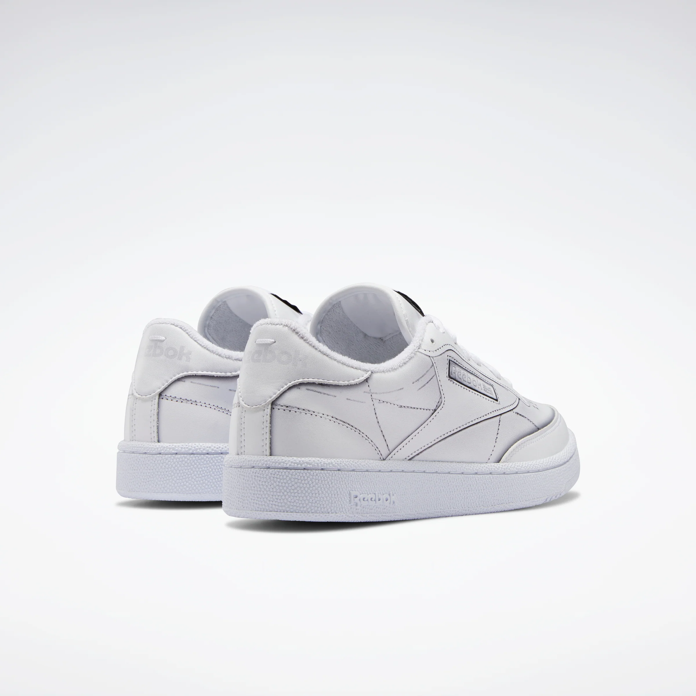 Reebok Footwear Men Maison Margiela Club C Shoes White/Black/White - Image 4