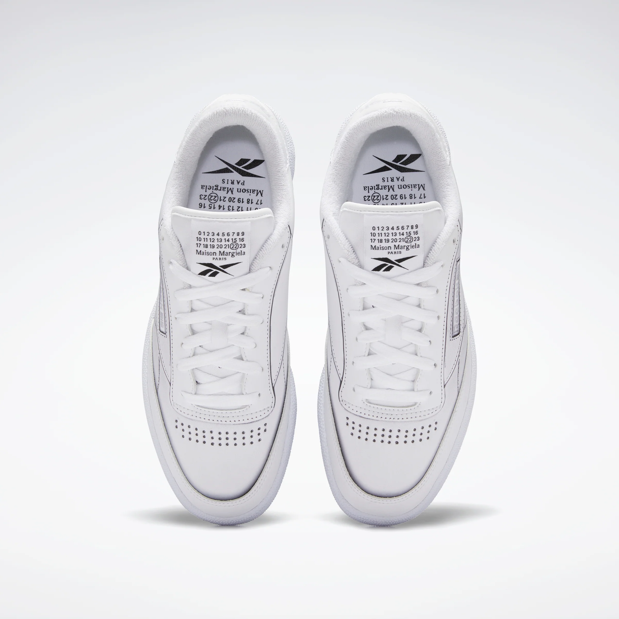 Reebok Footwear Men Maison Margiela Club C Shoes White/Black/White - Image 6