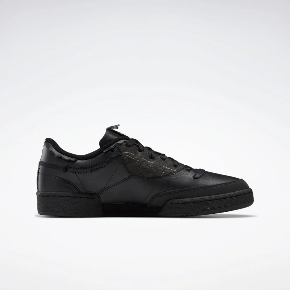 Reebok Footwear Men Maison Margiela Project 0 Club C Shoes BLACK/FTWWHT/BLACK - Image 2