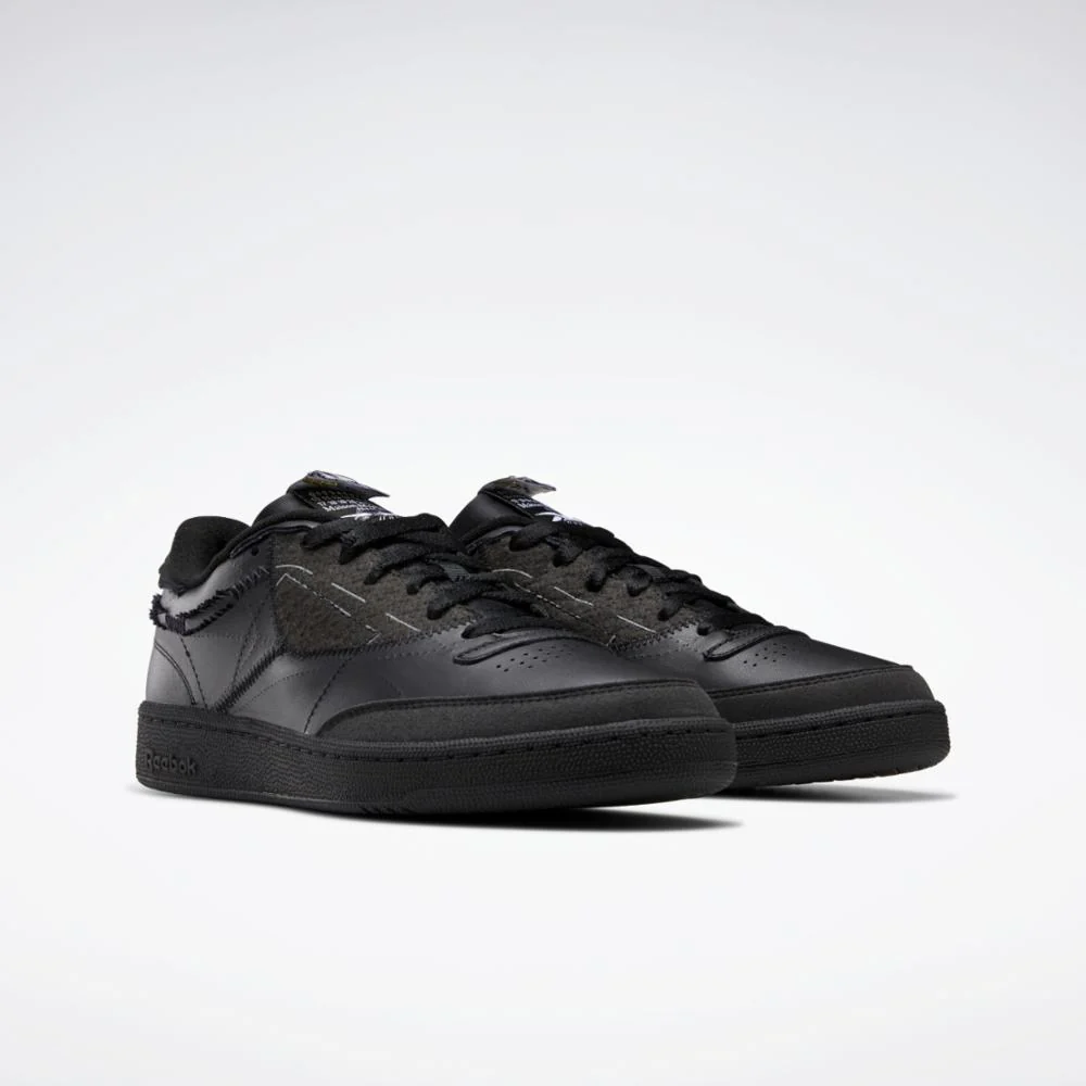 Reebok Footwear Men Maison Margiela Project 0 Club C Shoes BLACK/FTWWHT/BLACK - Image 3