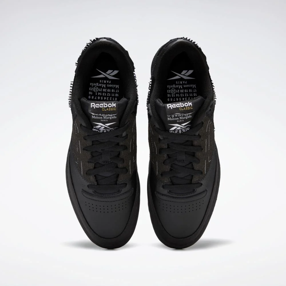 Reebok Footwear Men Maison Margiela Project 0 Club C Shoes BLACK/FTWWHT/BLACK - Image 6