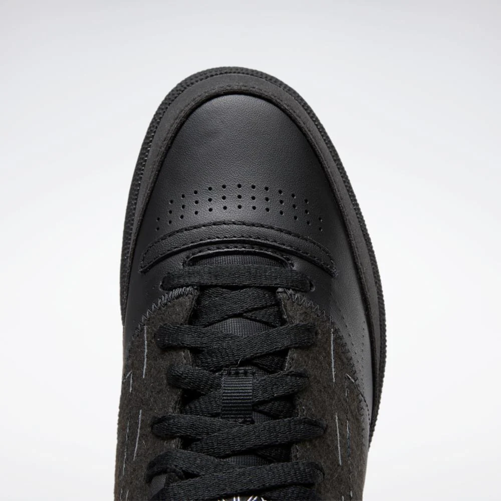 Reebok Footwear Men Maison Margiela Project 0 Club C Shoes BLACK/FTWWHT/BLACK - Image 8