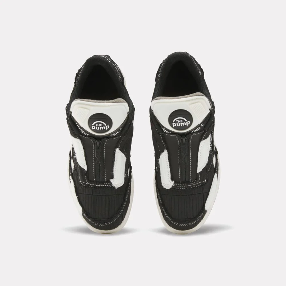 Reebok Footwear Men MARKET Club C 85 Pump Shoes CBLACK/CHALK/FLASRD - Image 5