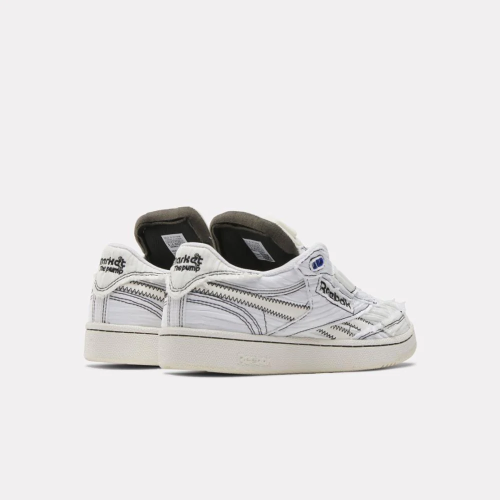 Reebok Footwear Men MARKET Club C 85 Pump Shoes FTWWHT/CHALK/CBLACK - Image 3