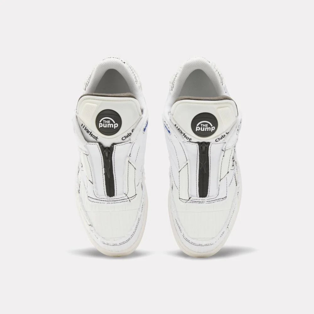 Reebok Footwear Men MARKET Club C 85 Pump Shoes FTWWHT/CHALK/CBLACK - Image 5