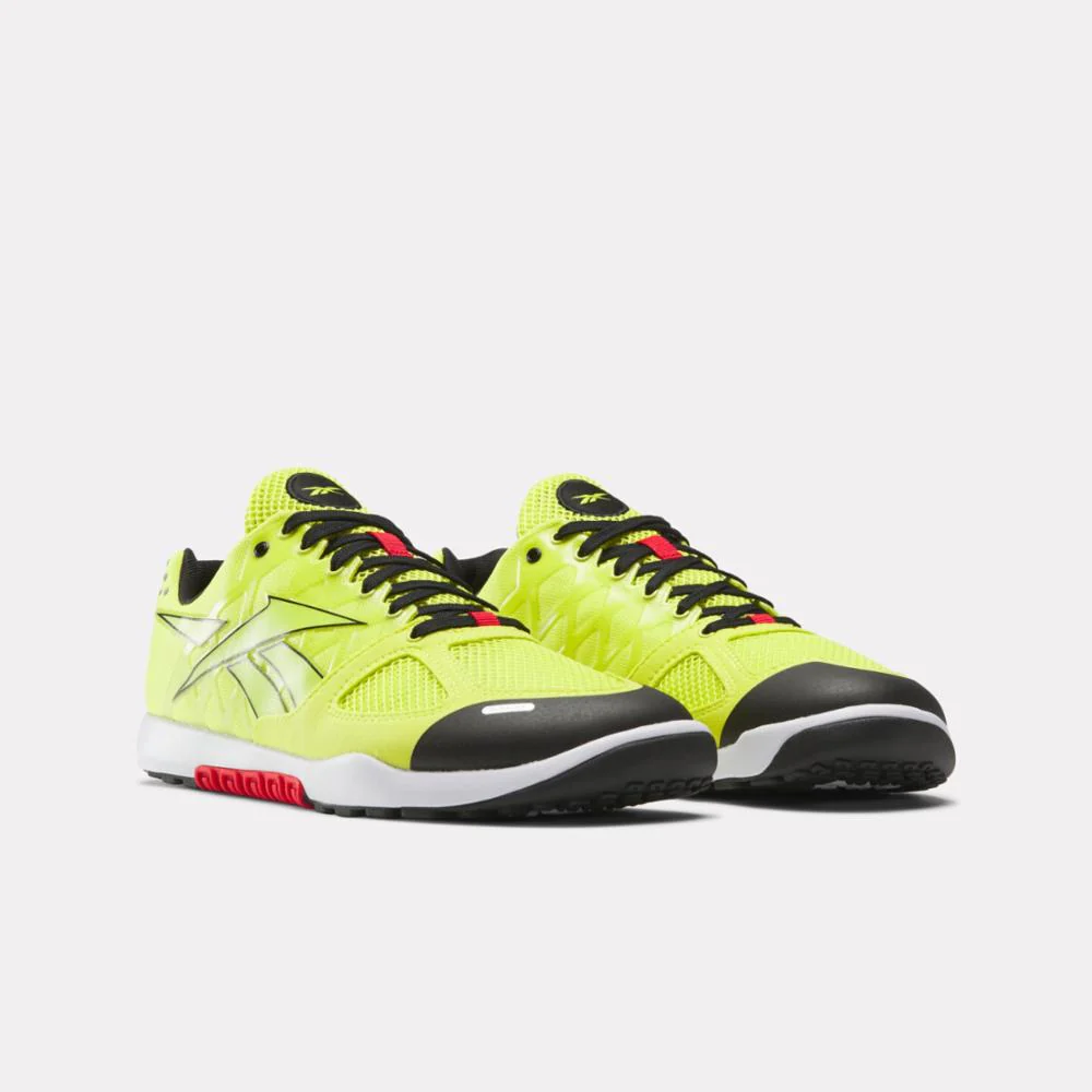 Reebok Footwear Men Nano 2.0 Men's Training Shoes HYPGRN/VECRED/CBLACK - Image 2