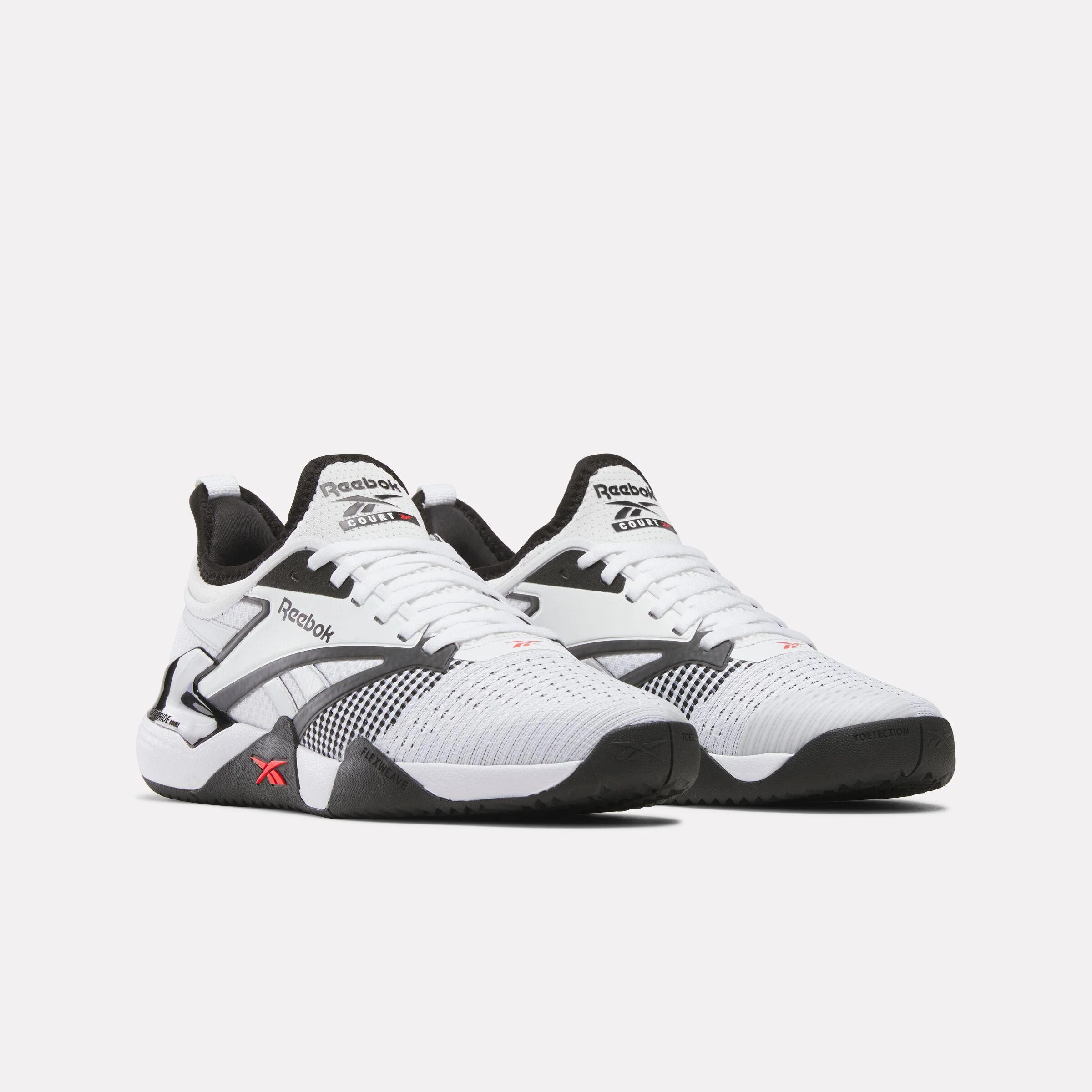 Reebok Footwear Men Nano Court Shoes BLACK/WHITE/ENERGY RED - Image 2