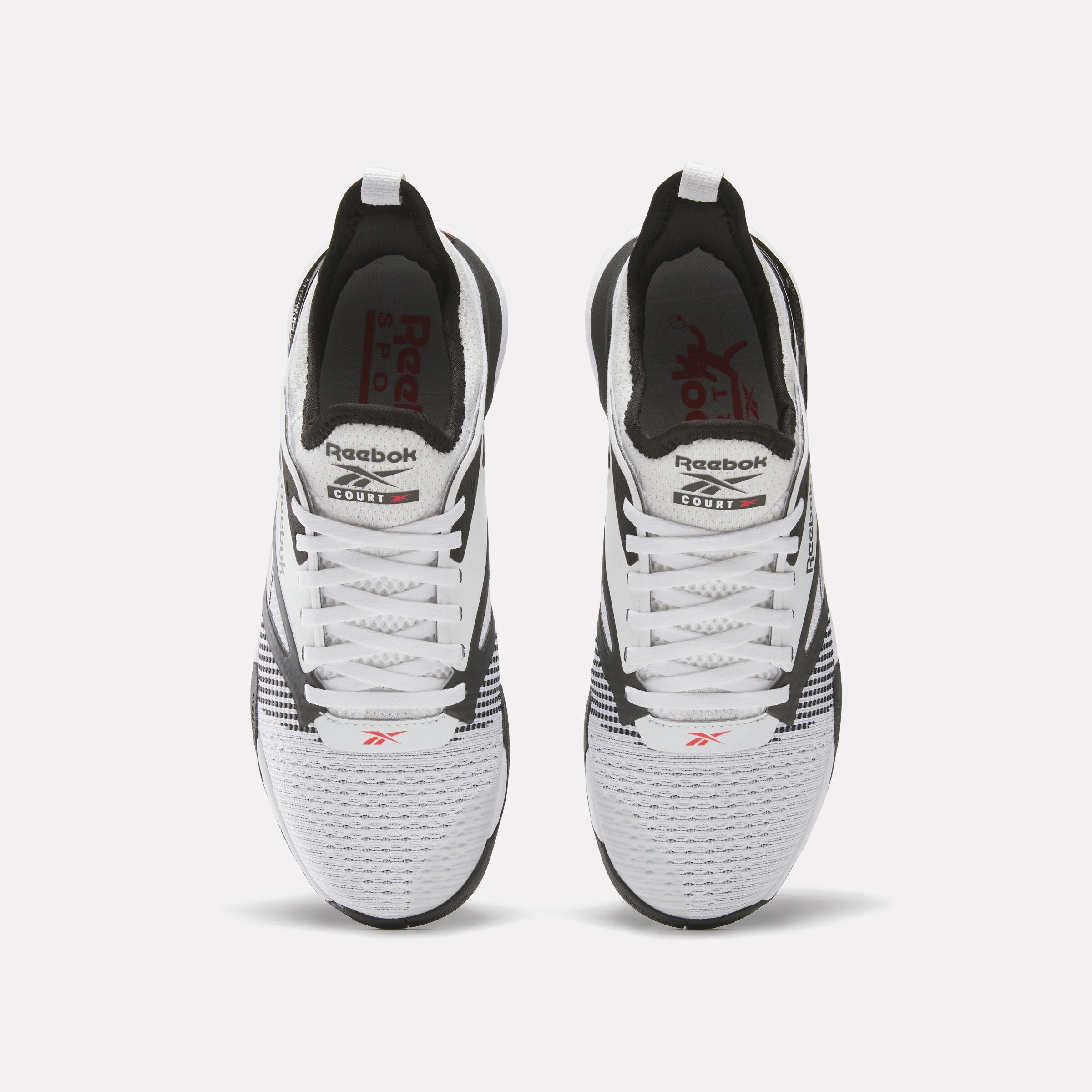Reebok Footwear Men Nano Court Shoes BLACK/WHITE/ENERGY RED - Image 5