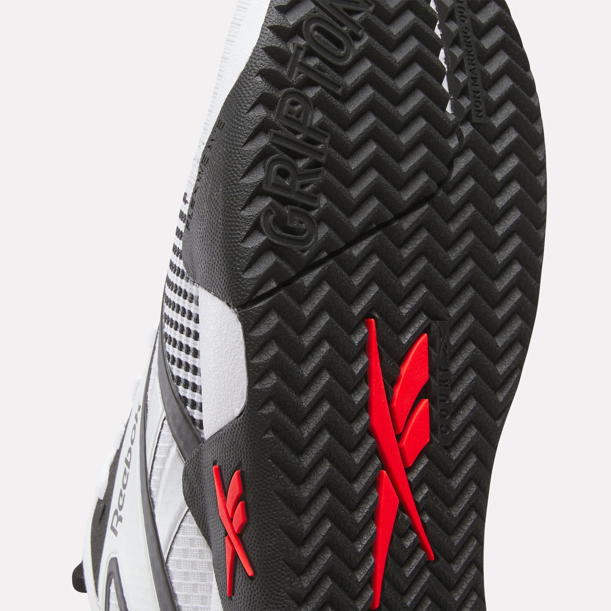 Reebok Footwear Men Nano Court Shoes BLACK/WHITE/ENERGY RED - Image 8
