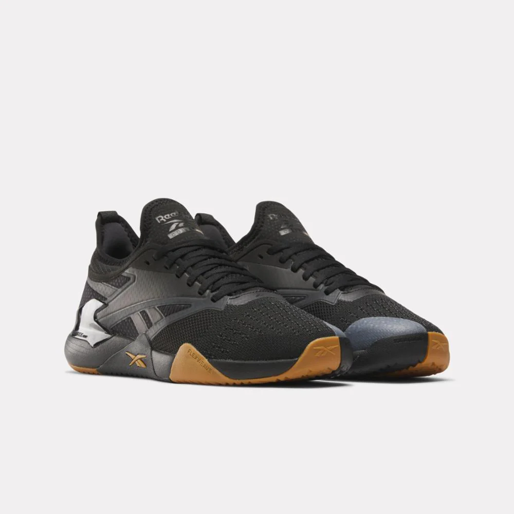 Reebok Footwear Men Nano Court Training Shoes BLACK/GREY6/HERITAGE GOLD - Image 2