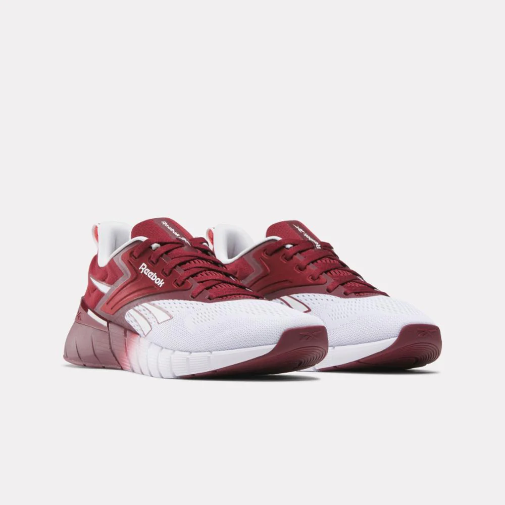 Reebok Footwear Men Nano Gym Training Shoes WHITE/MAROON/MAROON - Image 2