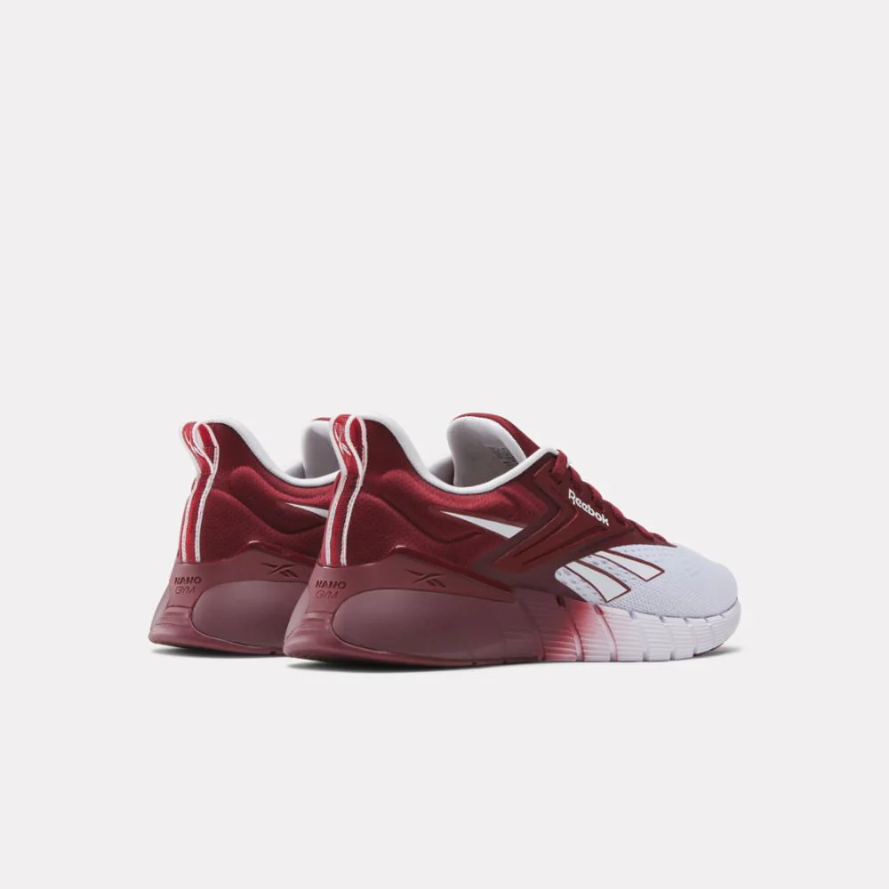 Reebok Footwear Men Nano Gym Training Shoes WHITE/MAROON/MAROON - Image 3