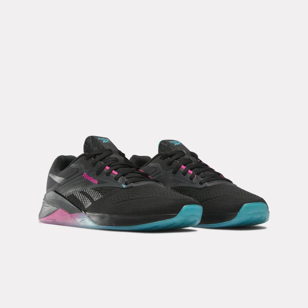 Reebok Footwear Men NANO X4 Training Shoes BLACK/BOLCYA/LASPIN - Image 2