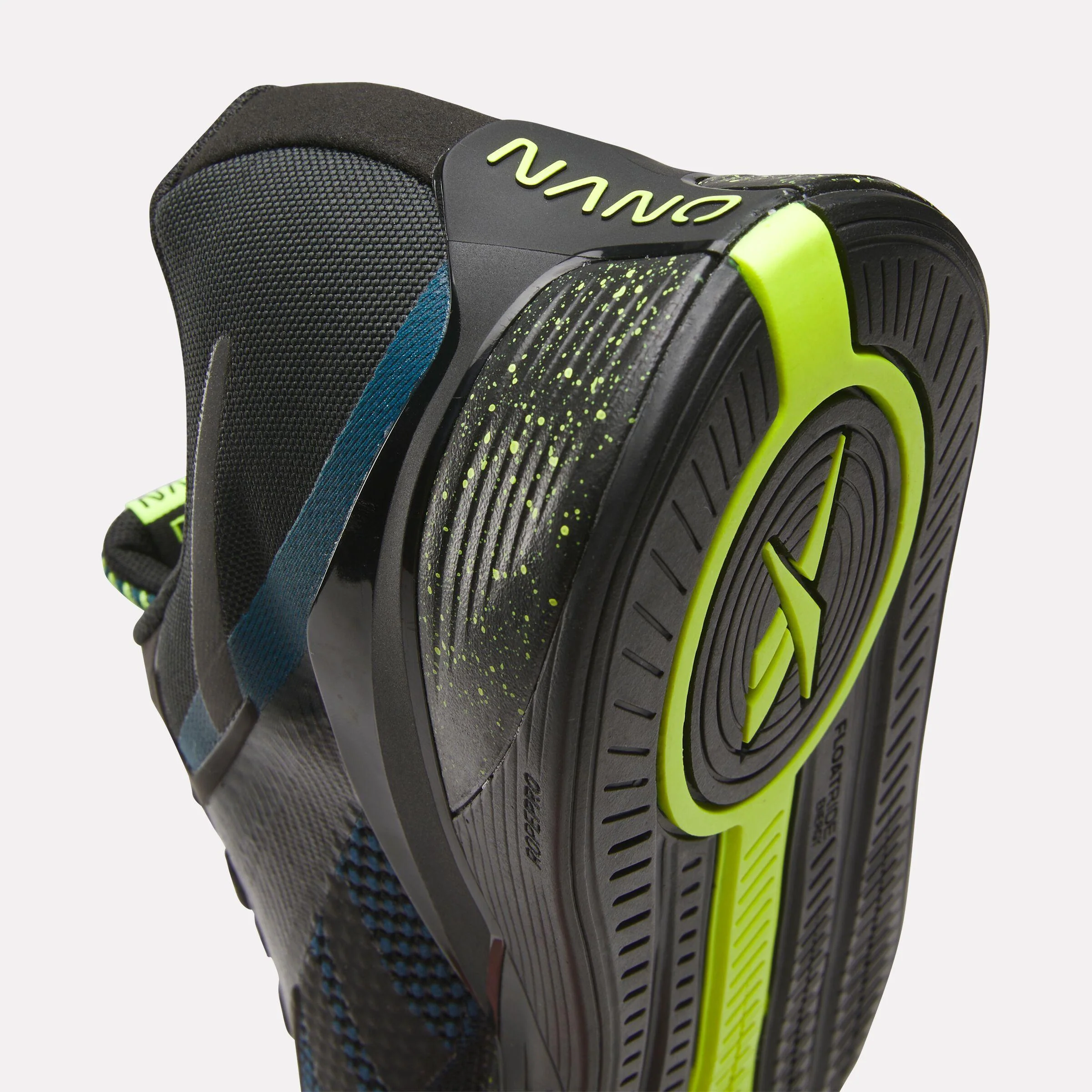 Reebok Footwear Men NANO X4 Training Shoes BLACK/ESCAPE BLUE/DIGITAL LIME - Image 6