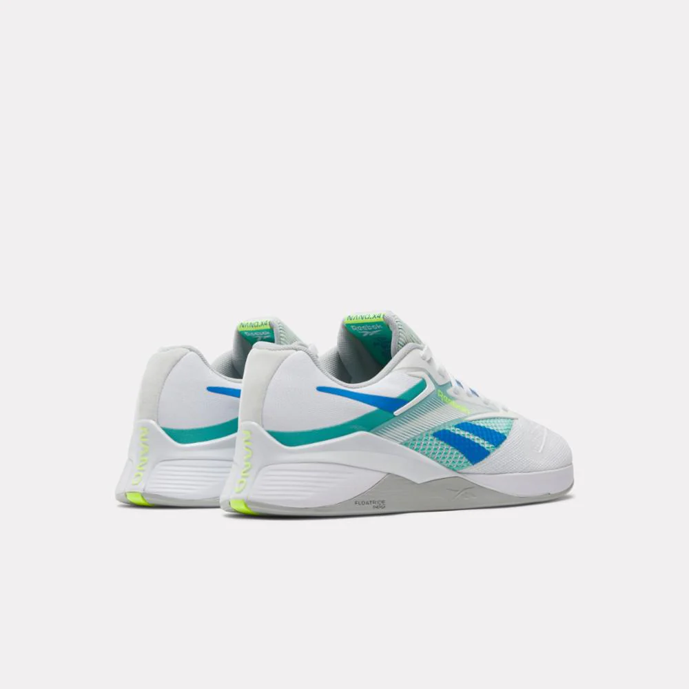 Reebok Footwear Men NANO X4 Training Shoes FOOTWEAR WHITEUNLEASHED GREEN - Image 3