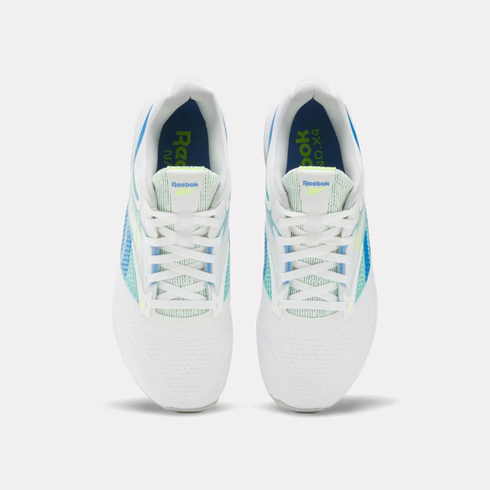 Reebok Footwear Men NANO X4 Training Shoes FOOTWEAR WHITEUNLEASHED GREEN - Image 5