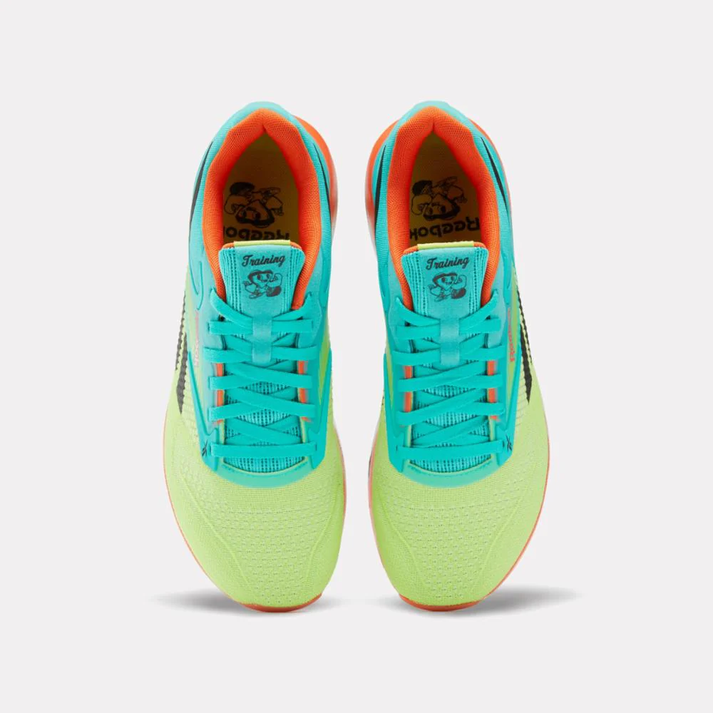 Reebok Footwear Men NANO X4 Training Shoes GREEN/ACID YELLOW/BL - Image 5