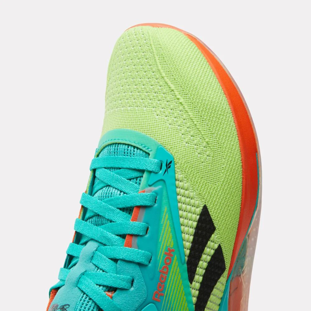 Reebok Footwear Men NANO X4 Training Shoes GREEN/ACID YELLOW/BL - Image 6