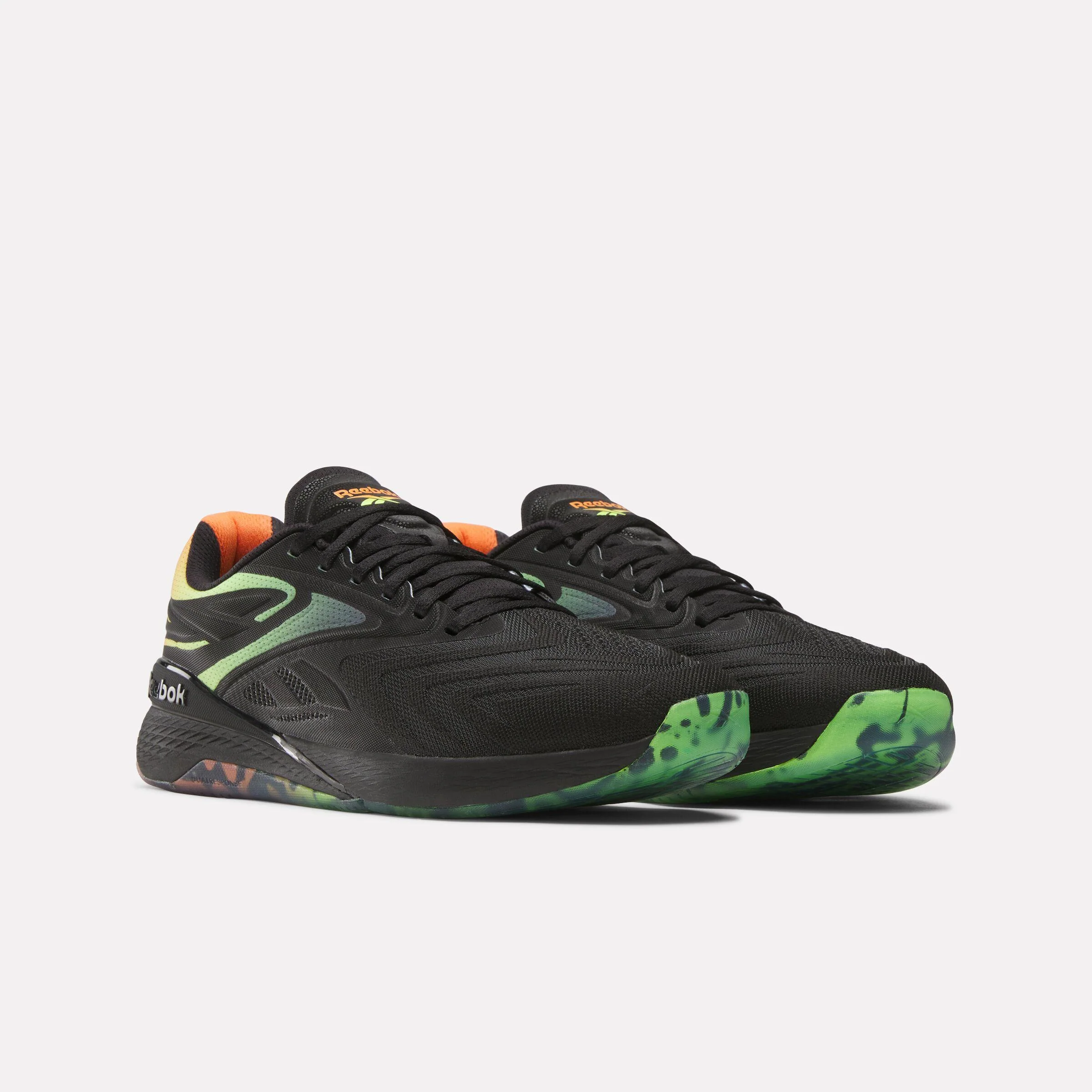 Reebok Footwear Men Nano X5 Edge Training Shoes BLACK/ARENA ORANGE/DIGITAL LIM - Image 3