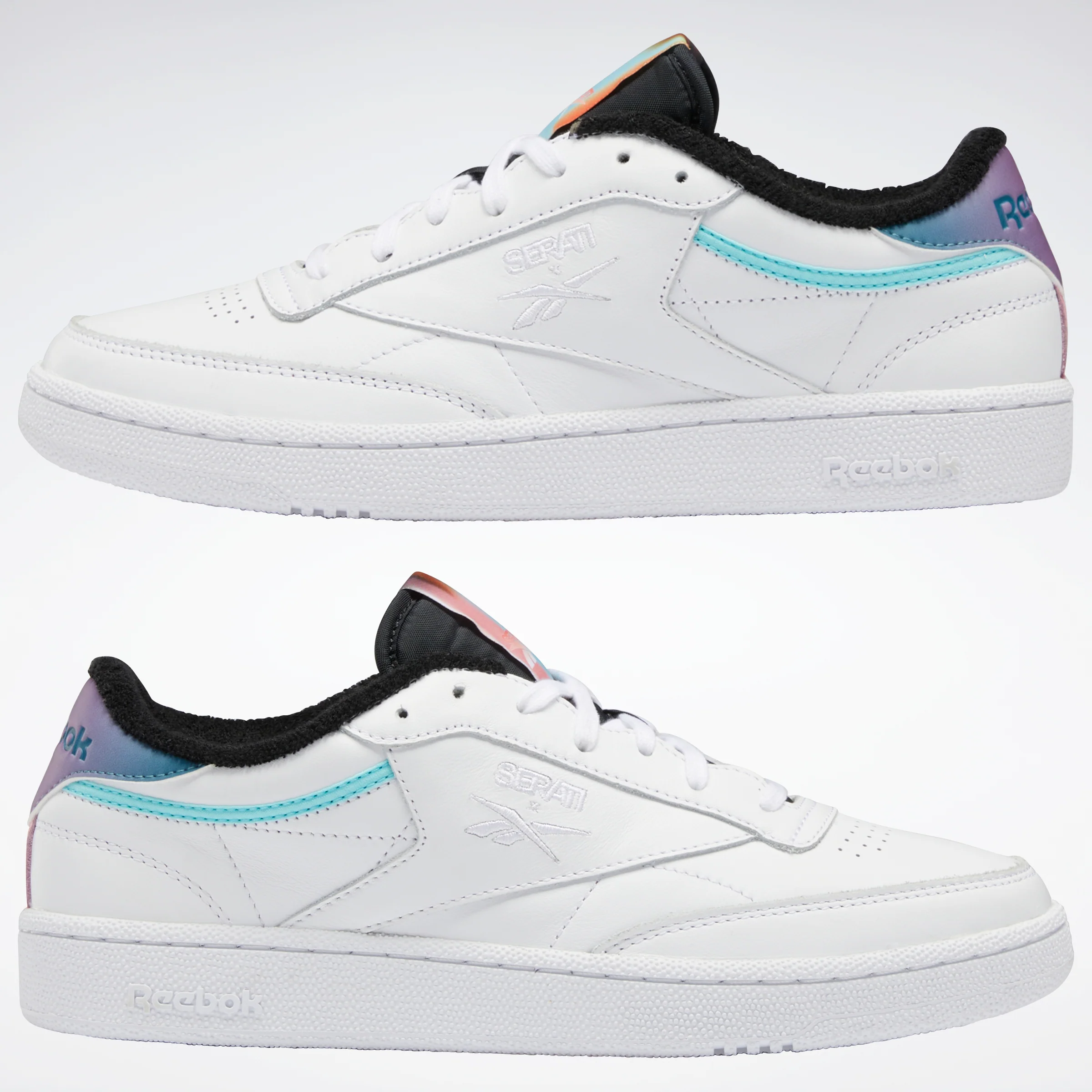 Reebok Footwear Men Nao Serati Club C Shoes Ftwwht/Prepur/Cblack - Image 9