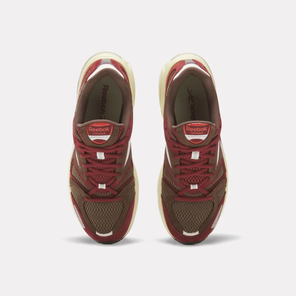 Reebok Footwear Men Premier Road Plus VI Shoes MAHOGANY/RICH MAROON/CHALK - Image 5