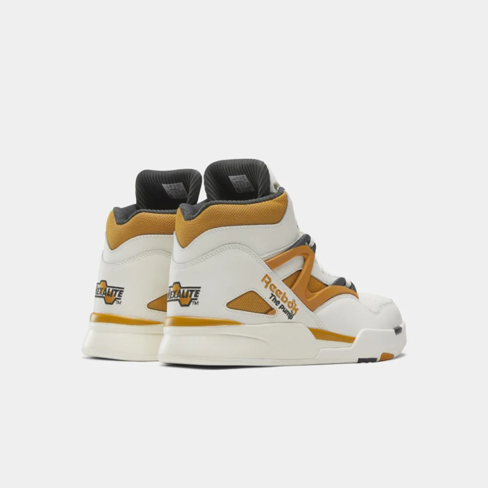 Reebok Footwear Men Pump Omni Zone II Men's Shoes CHALK/RADIANT OCHRE/PURE GRY 8 - Image 3