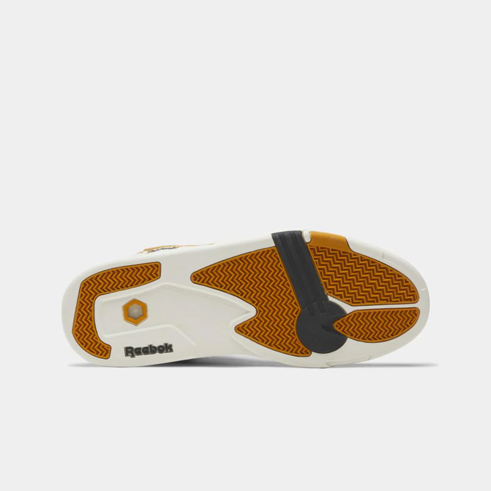 Reebok Footwear Men Pump Omni Zone II Men's Shoes CHALK/RADIANT OCHRE/PURE GRY 8 - Image 4