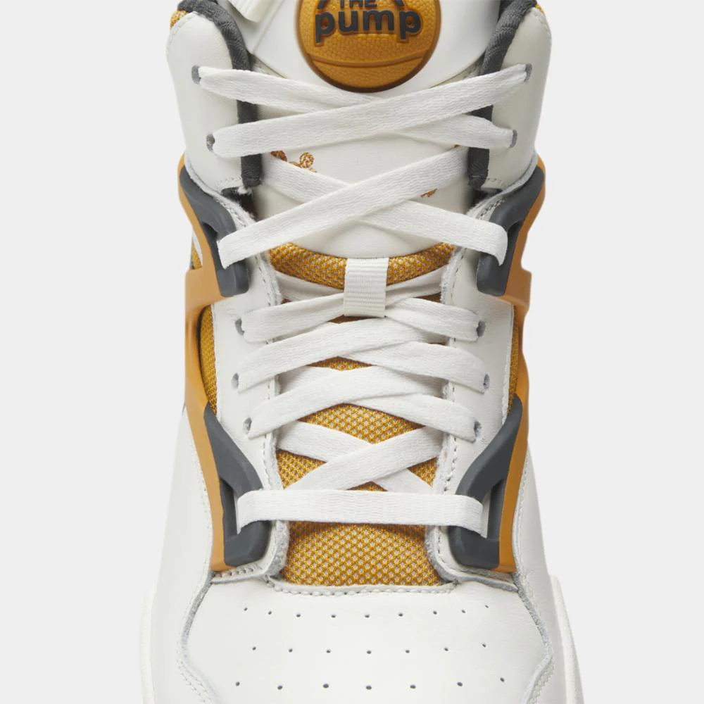 Reebok Footwear Men Pump Omni Zone II Men's Shoes CHALK/RADIANT OCHRE/PURE GRY 8 - Image 6