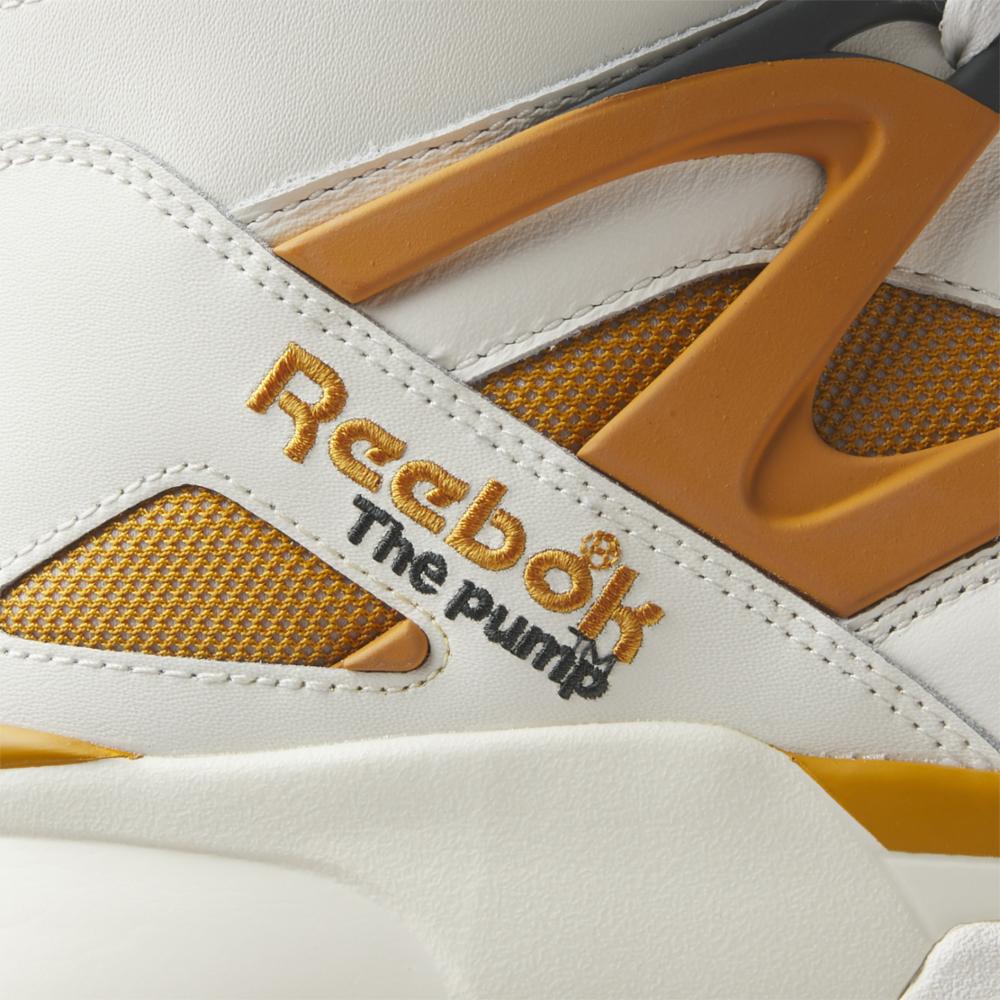Reebok Footwear Men Pump Omni Zone II Men's Shoes CHALK/RADIANT OCHRE/PURE GRY 8 - Image 7