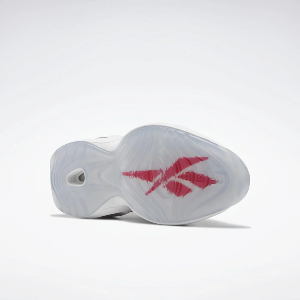 Reebok Footwear Men QUESTION MID FTWR WHT/FTWR WHT/VECTOR RED - Image 5