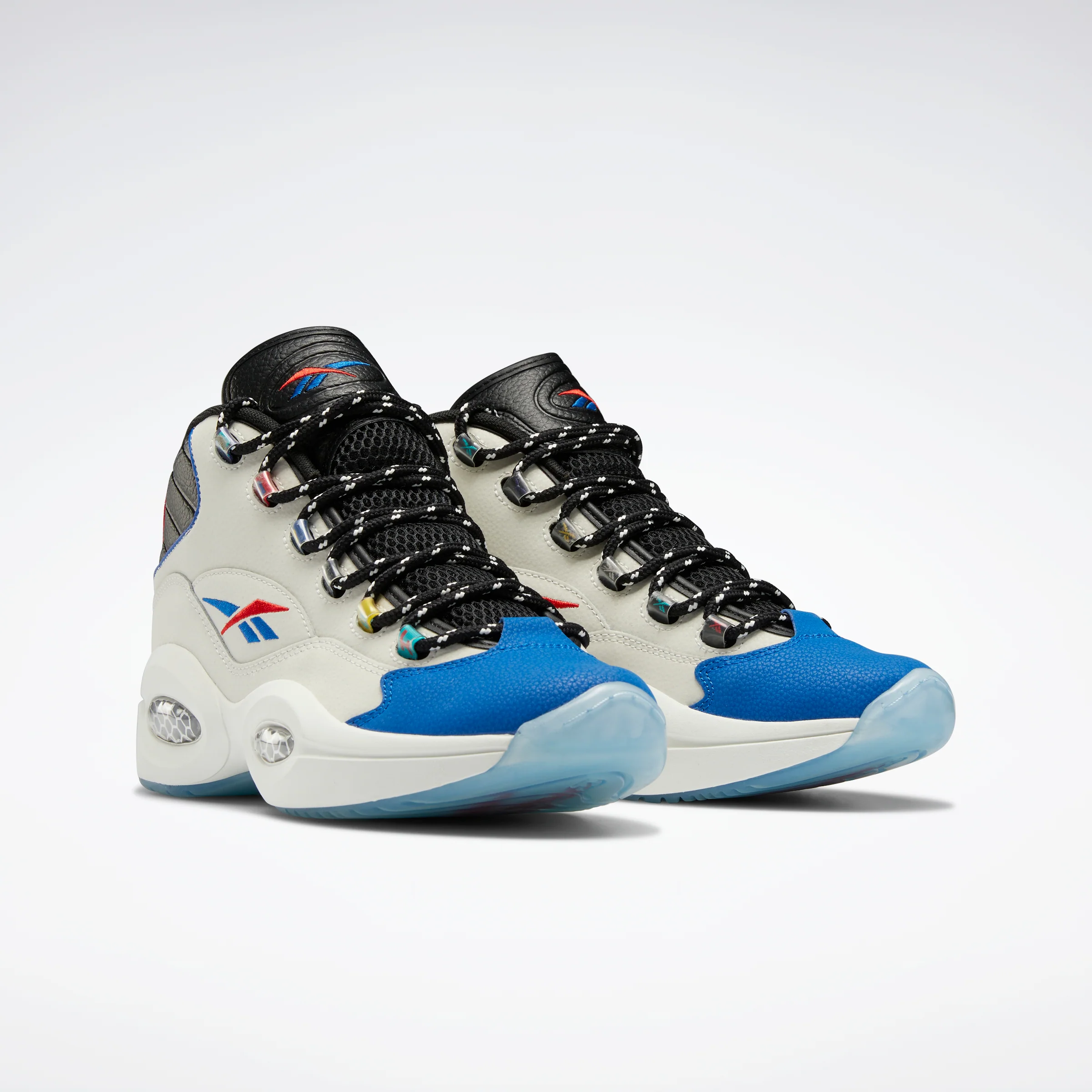 Reebok Footwear Men Question Mid Shoes Chalk/Cblack/Vecblu - Image 3