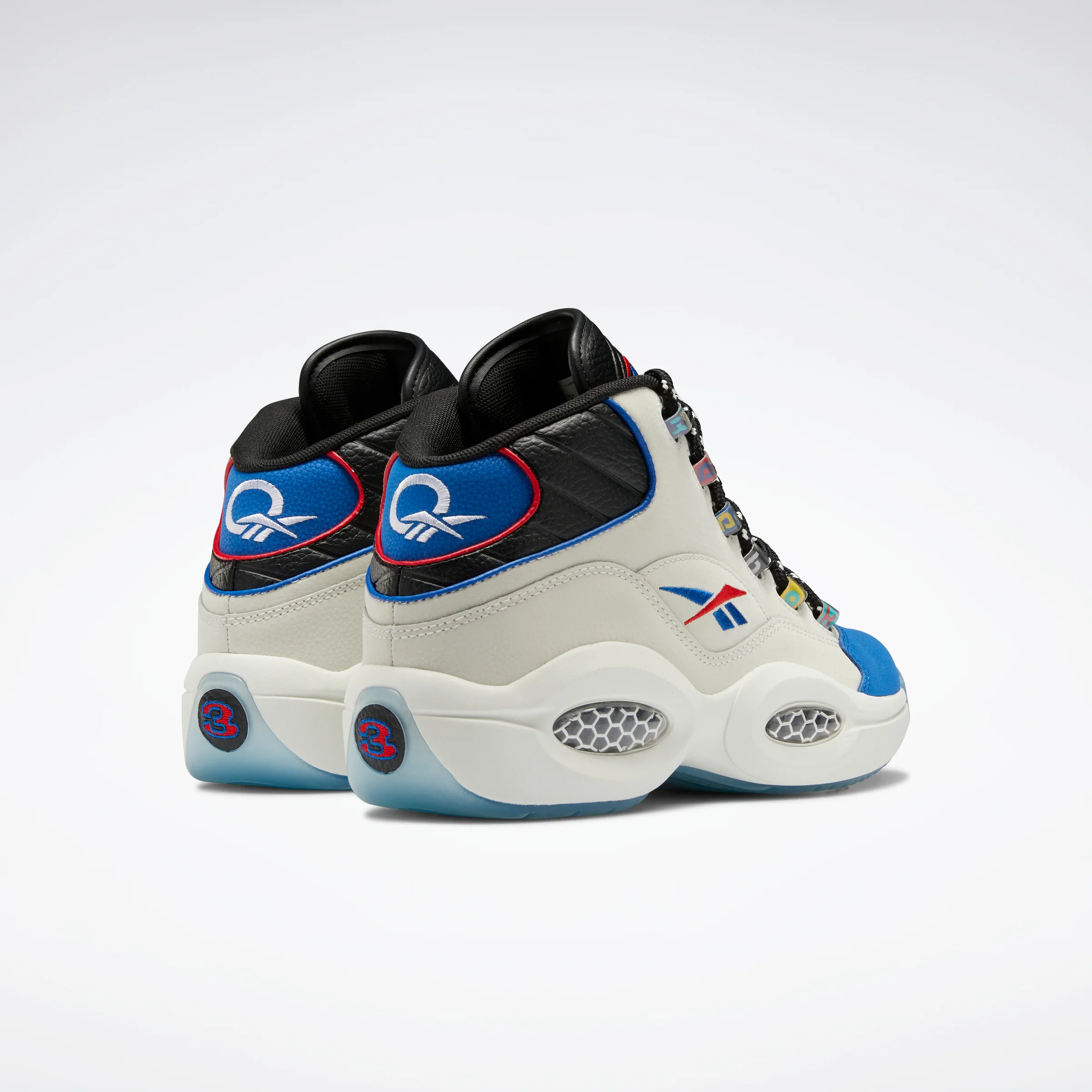Reebok Footwear Men Question Mid Shoes Chalk/Cblack/Vecblu - Image 4