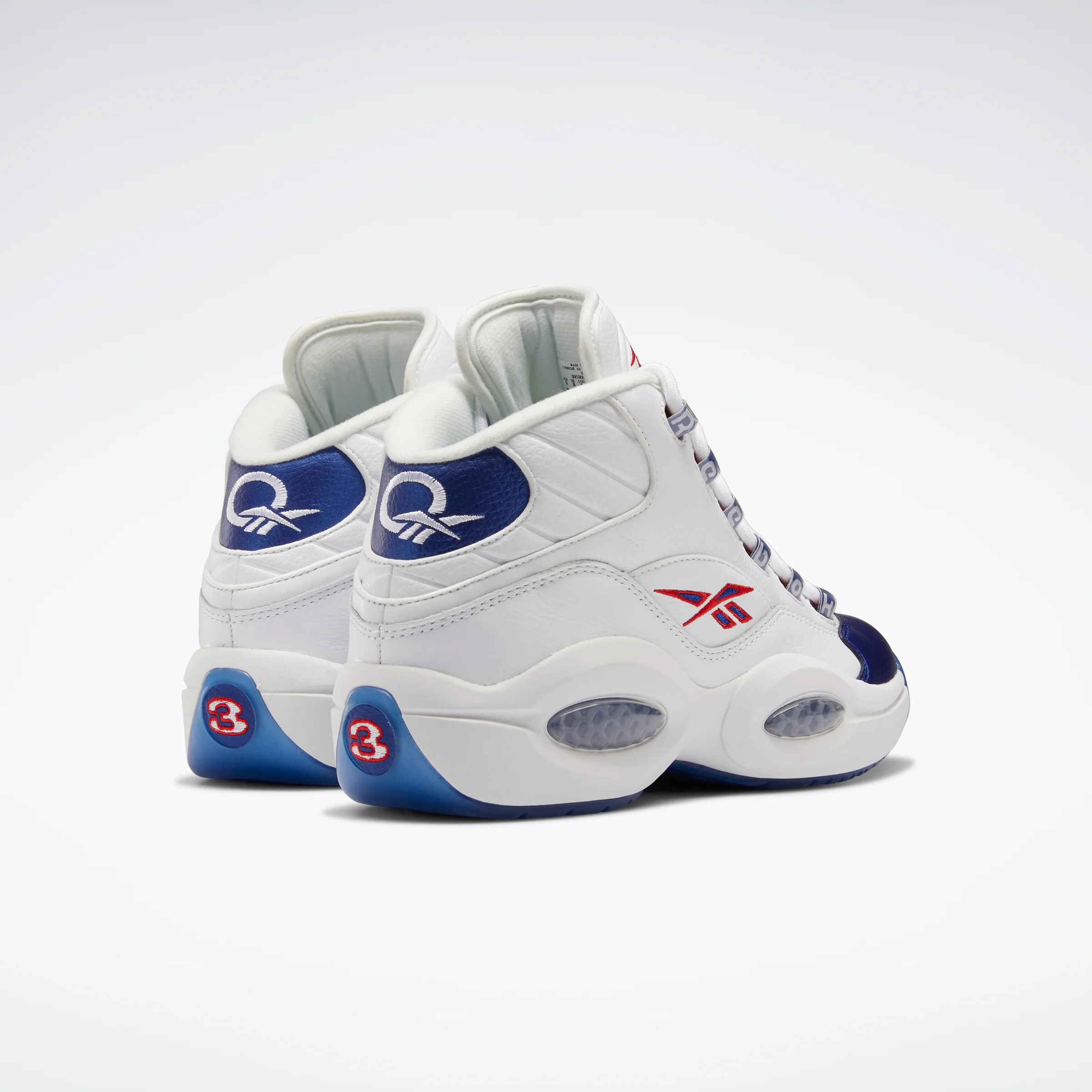 Reebok Footwear Men Question Mid Shoes Ftwwht/Clacob/Clear - Image 4