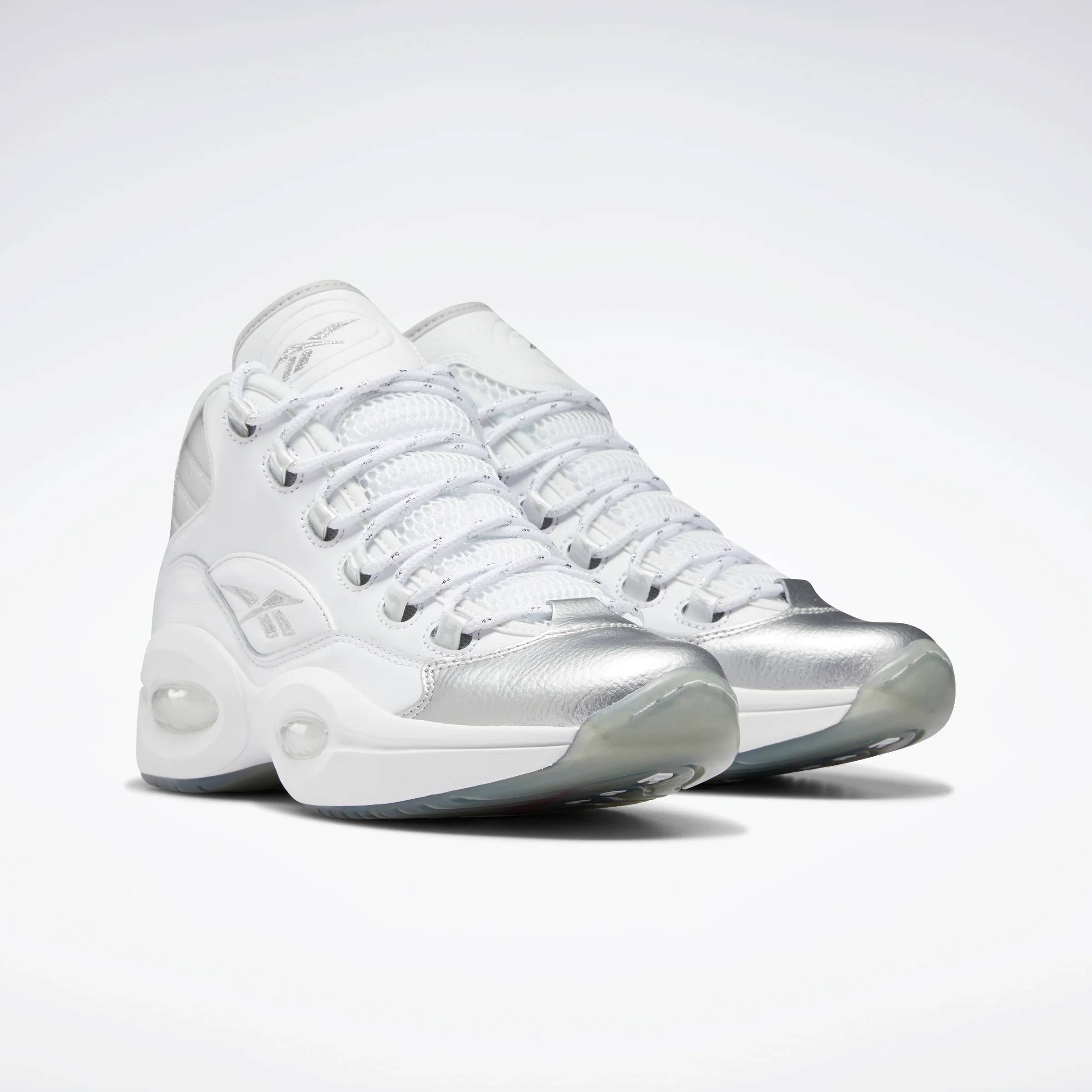 Reebok Footwear Men Question Mid Shoes Ftwwht/Ftwwht/Silvmt - Image 3