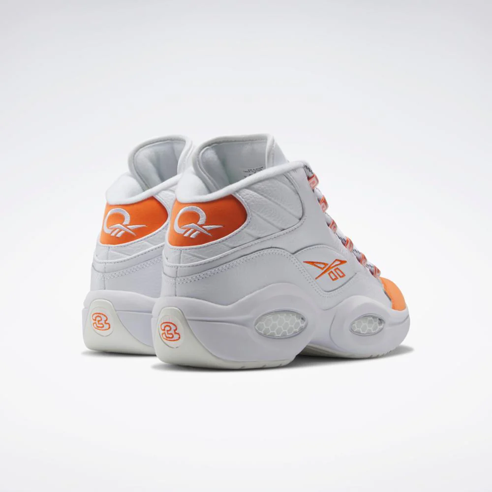 Reebok Footwear Men Question Mid Shoes FTWWHT/SMAORA/CHALK - Image 4