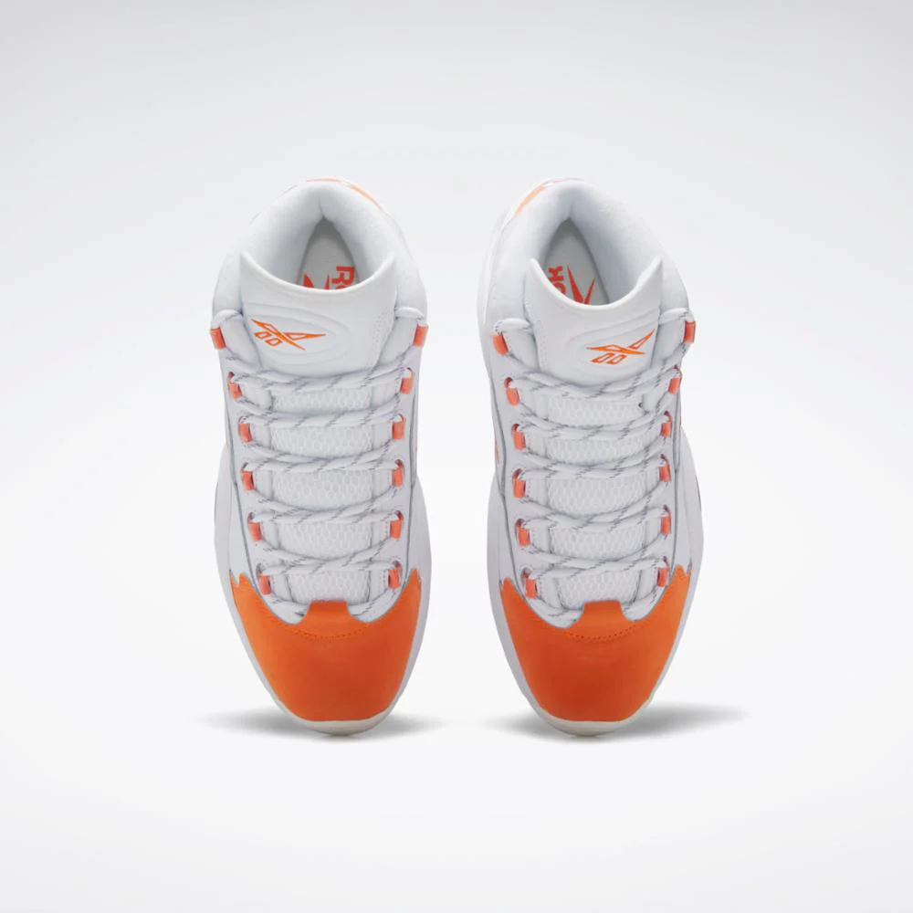 Reebok Footwear Men Question Mid Shoes FTWWHT/SMAORA/CHALK - Image 5