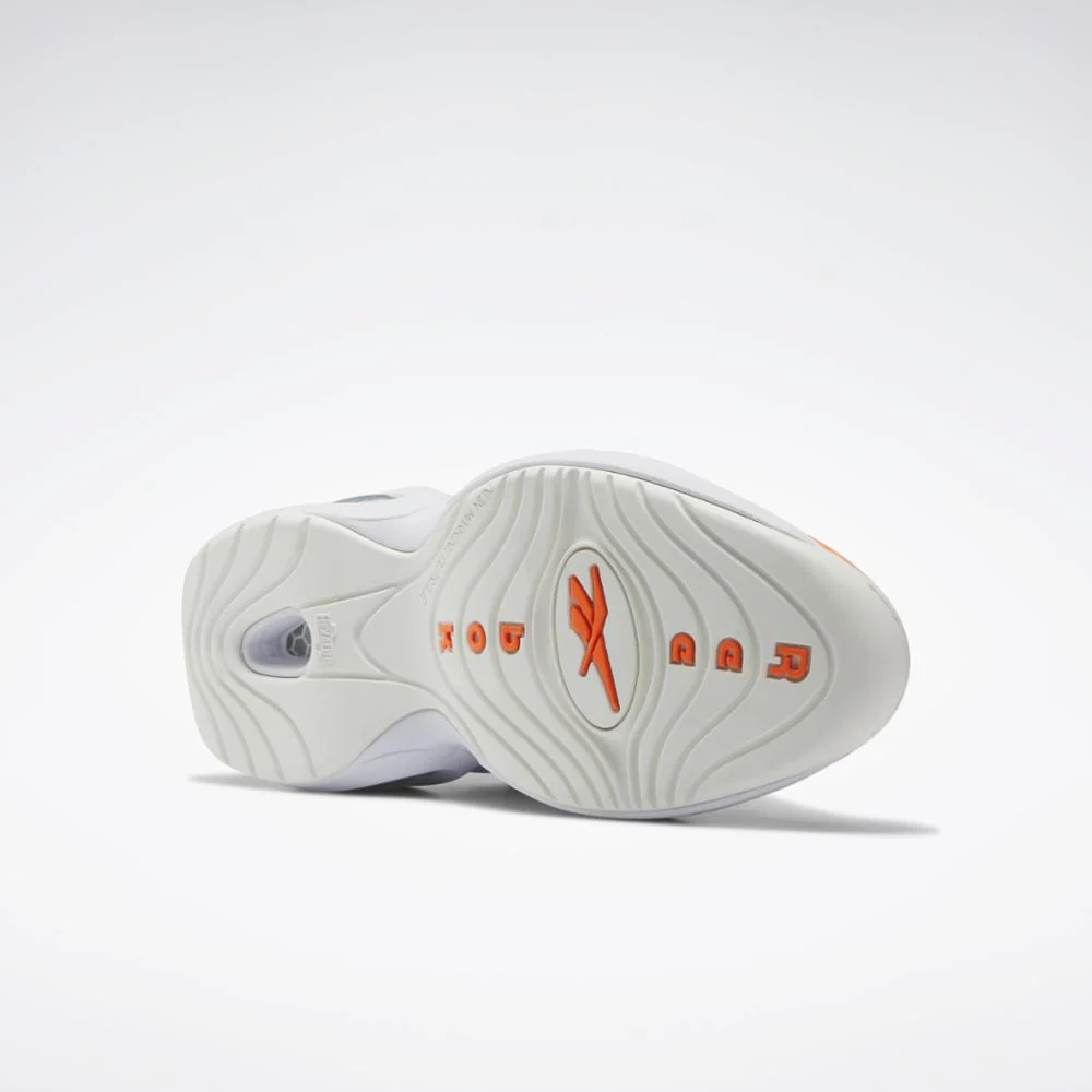 Reebok Footwear Men Question Mid Shoes FTWWHT/SMAORA/CHALK - Image 6