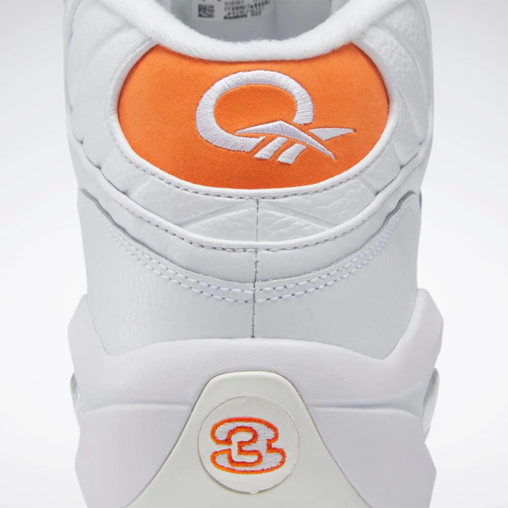 Reebok Footwear Men Question Mid Shoes FTWWHT/SMAORA/CHALK - Image 8