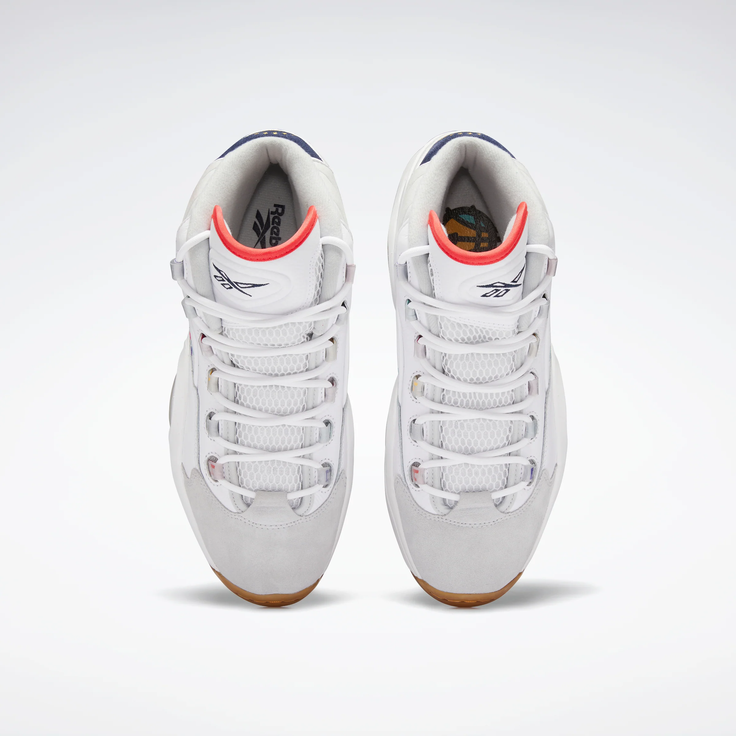 Reebok Footwear Men Question Mid Shoes Ftwwht/Vecnav/Pugry2 - Image 6