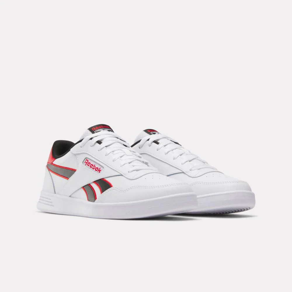 Reebok Footwear Men Reebok Court Advance Shoes WHITE/BLACK/VECTORRED - Image 2