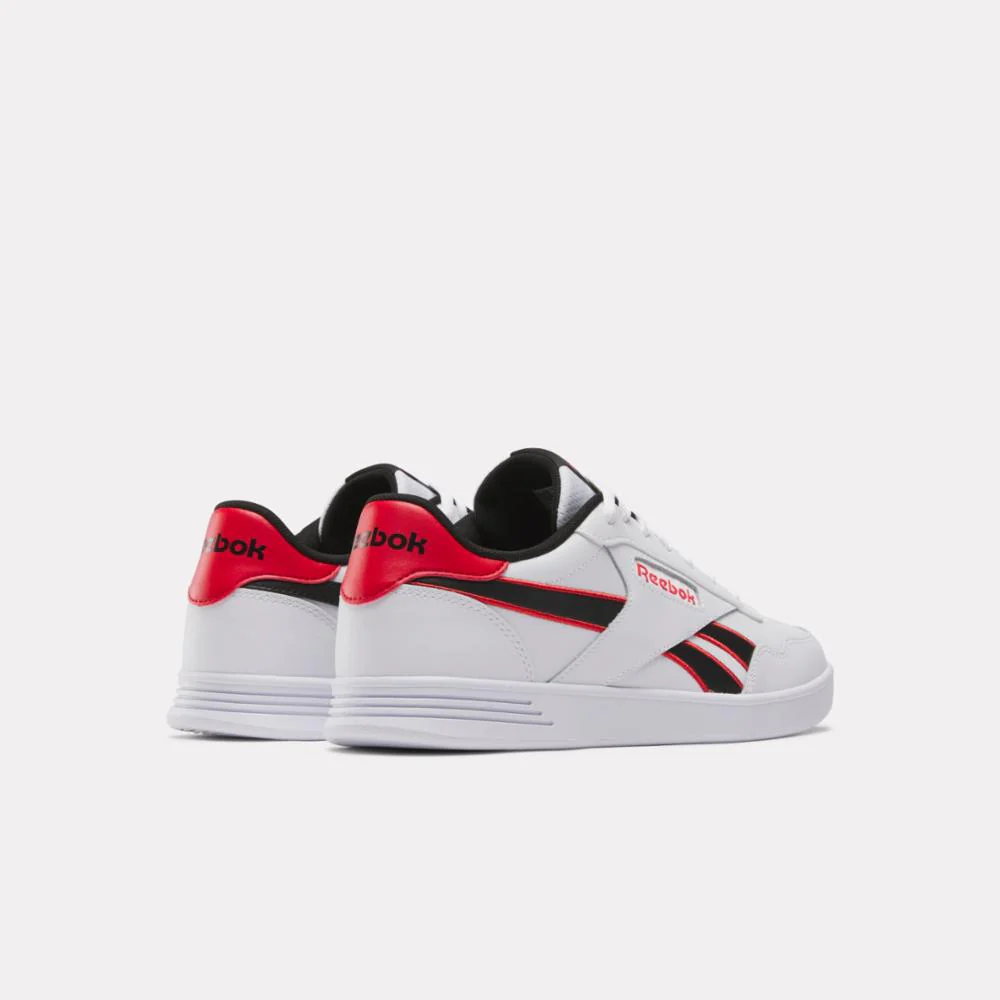 Reebok Footwear Men Reebok Court Advance Shoes WHITE/BLACK/VECTORRED - Image 3