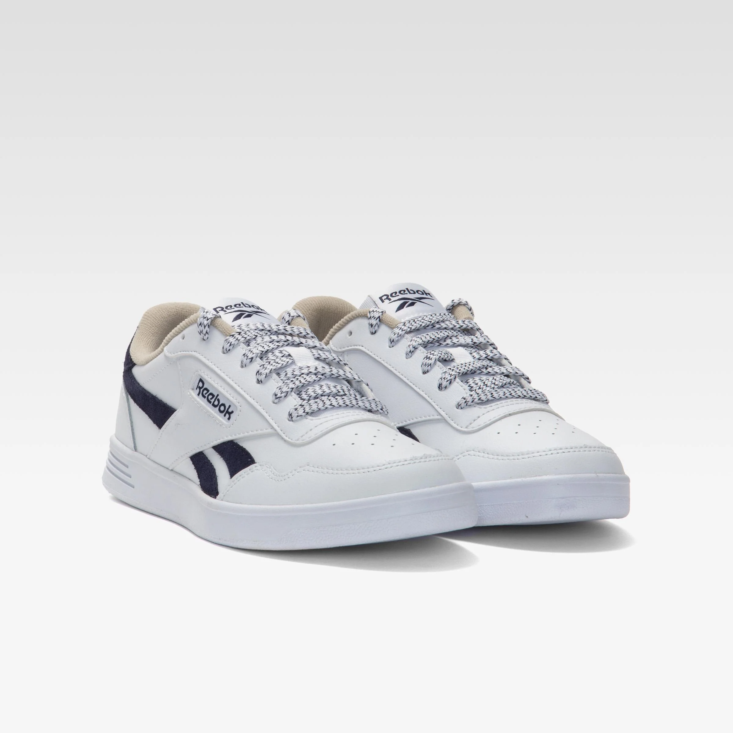 Reebok Footwear Men Court Advance Shoes WHITE/WHITE/VECTORNAVY - Image 3