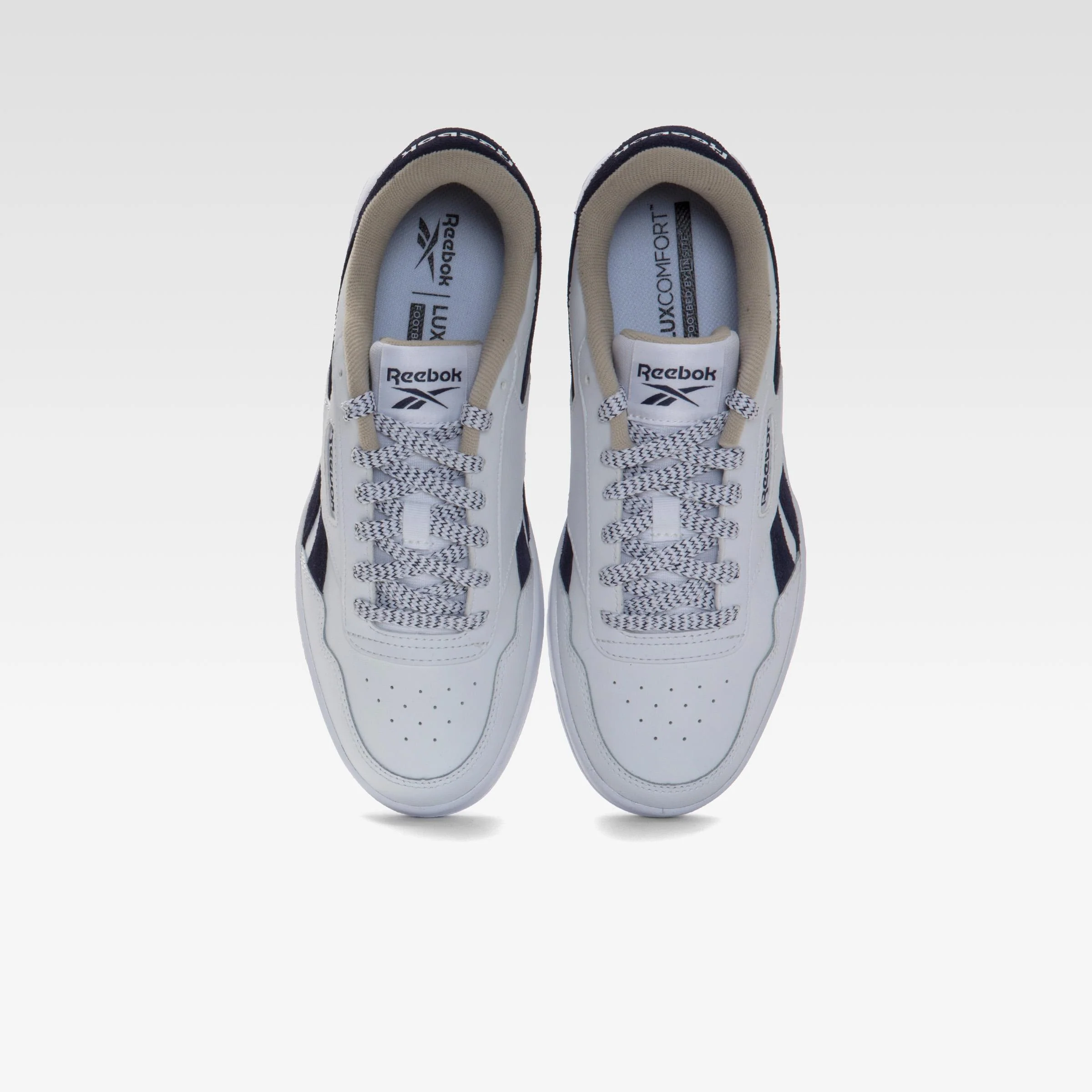 Reebok Footwear Men Court Advance Shoes WHITE/WHITE/VECTORNAVY - Image 6