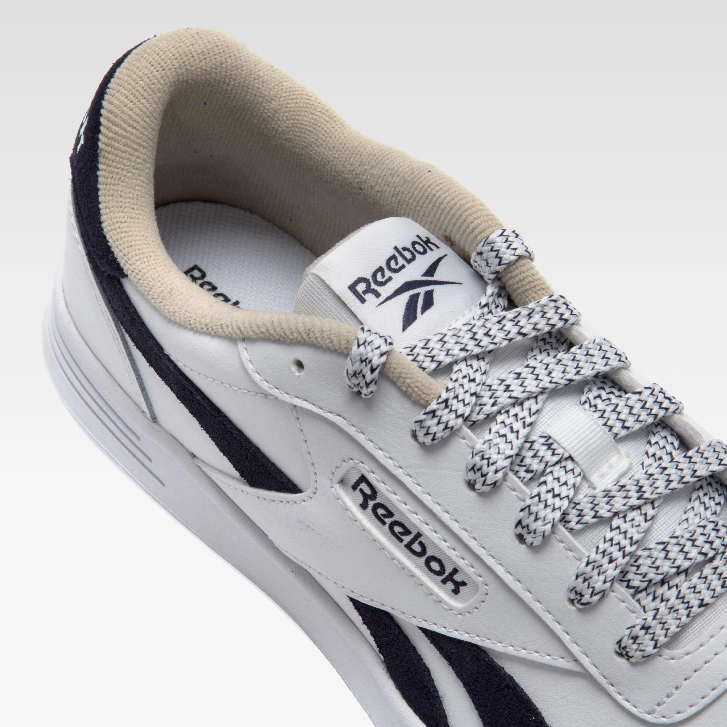 Reebok Footwear Men Court Advance Shoes WHITE/WHITE/VECTORNAVY - Image 7